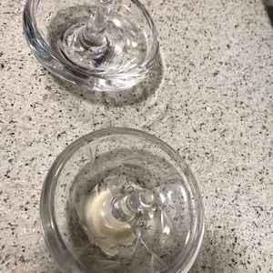 2 Lennox Lead Crystal Ring Holders.